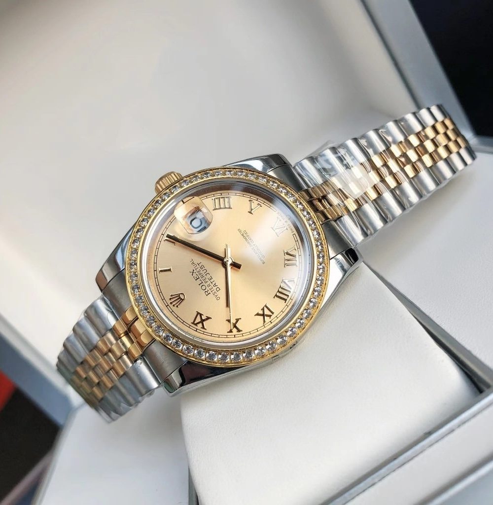 Rolex Datejust Watch Gold/Silver Toned Unisex 178273
