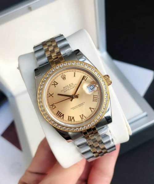 Rolex Datejust Watch Gold/Silver Toned Unisex 178273