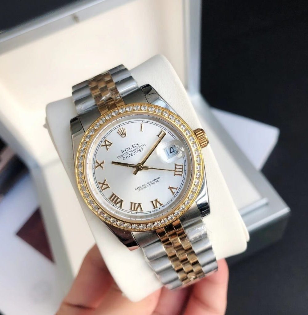 Rolex Datejust Watch Gold/Silver Toned Unisex 178383