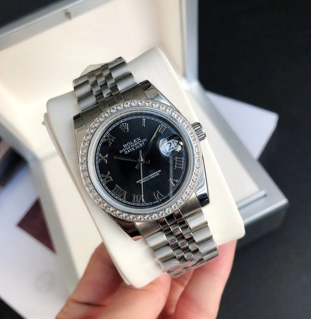 Rolex Datejust Watch Silver Toned Unisex