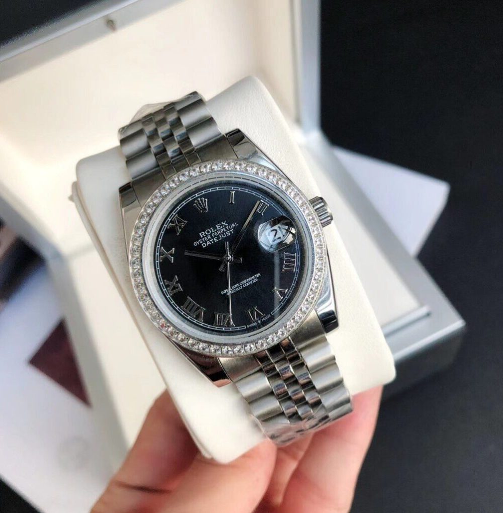 Rolex Datejust Watch Silver Toned Unisex