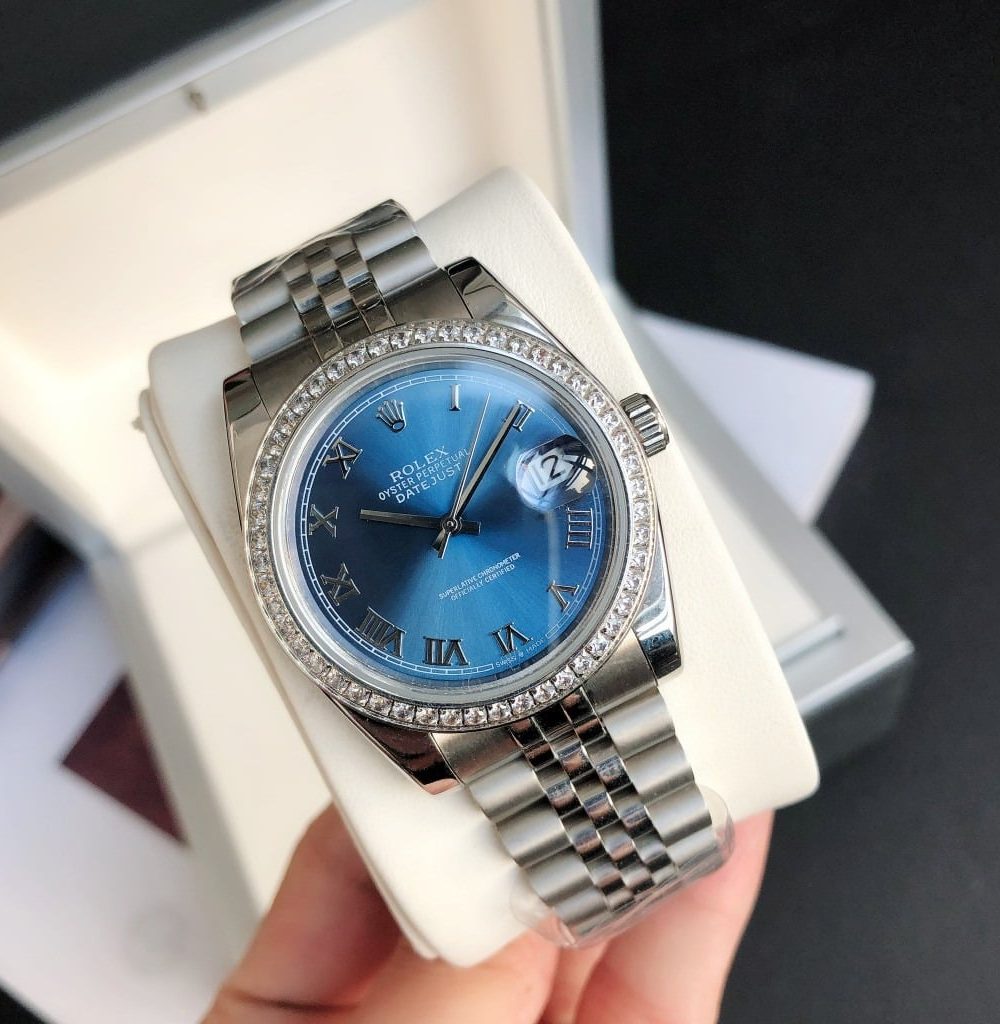 Rolex Datejust Watch Silver Toned Unisex