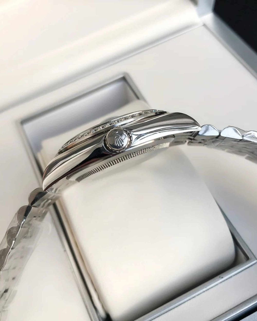 Rolex Datejust Watch Silver Toned Unisex