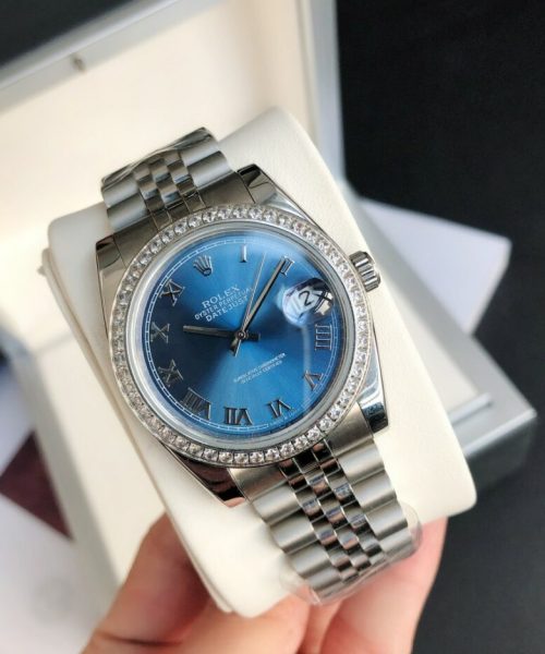 Rolex Datejust Watch Silver Toned Unisex