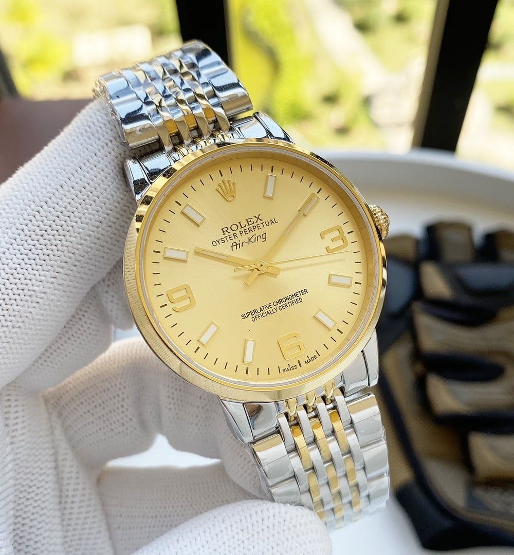 Rolex Explorer 42mm Gold/Silver Toned For Men