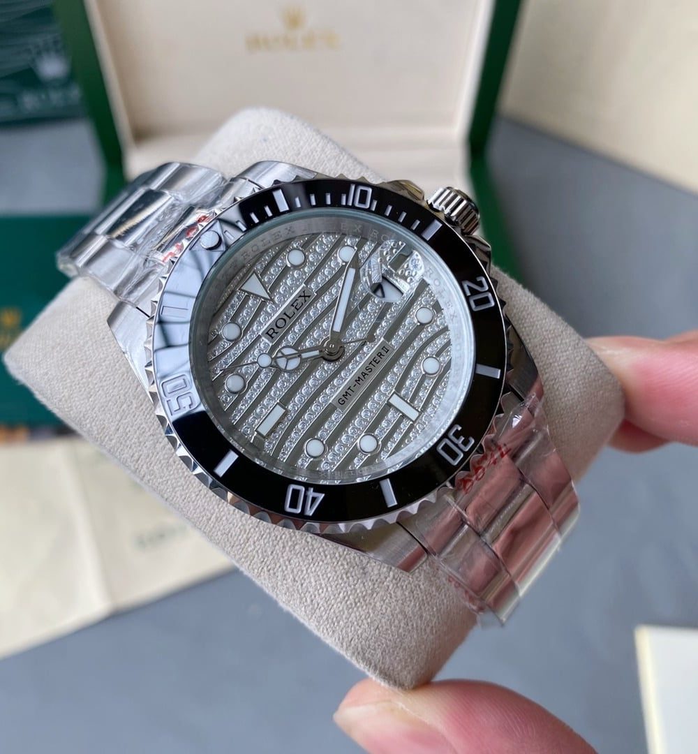 Rolex GMT - Master II 40mm For Men Silver Toned