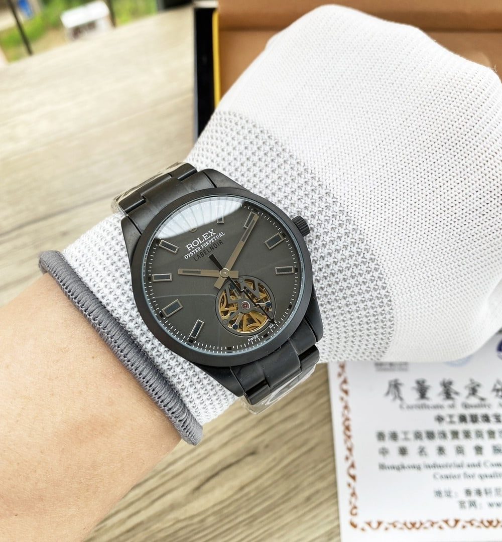 Rolex Labelnoir 41mm Black Metal Toned For Men