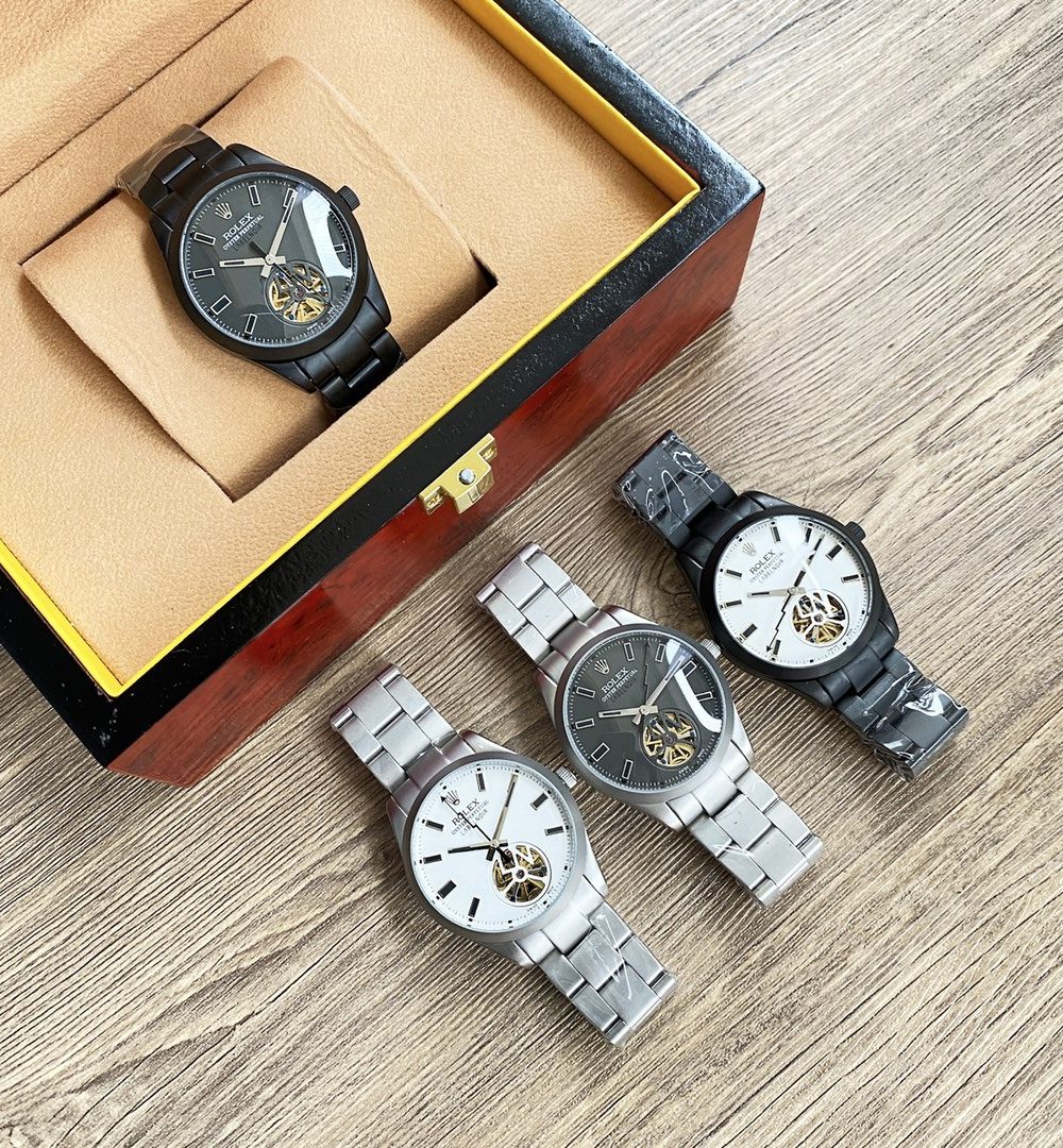 Rolex Labelnoir 41mm Silver Metal Toned For Men