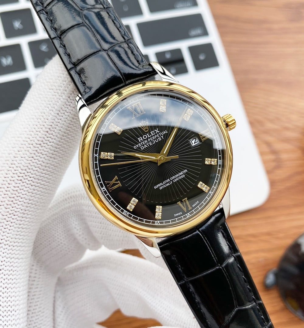 Rolex Oyster Perpetual 43mm Gold/Silver Toned For Men