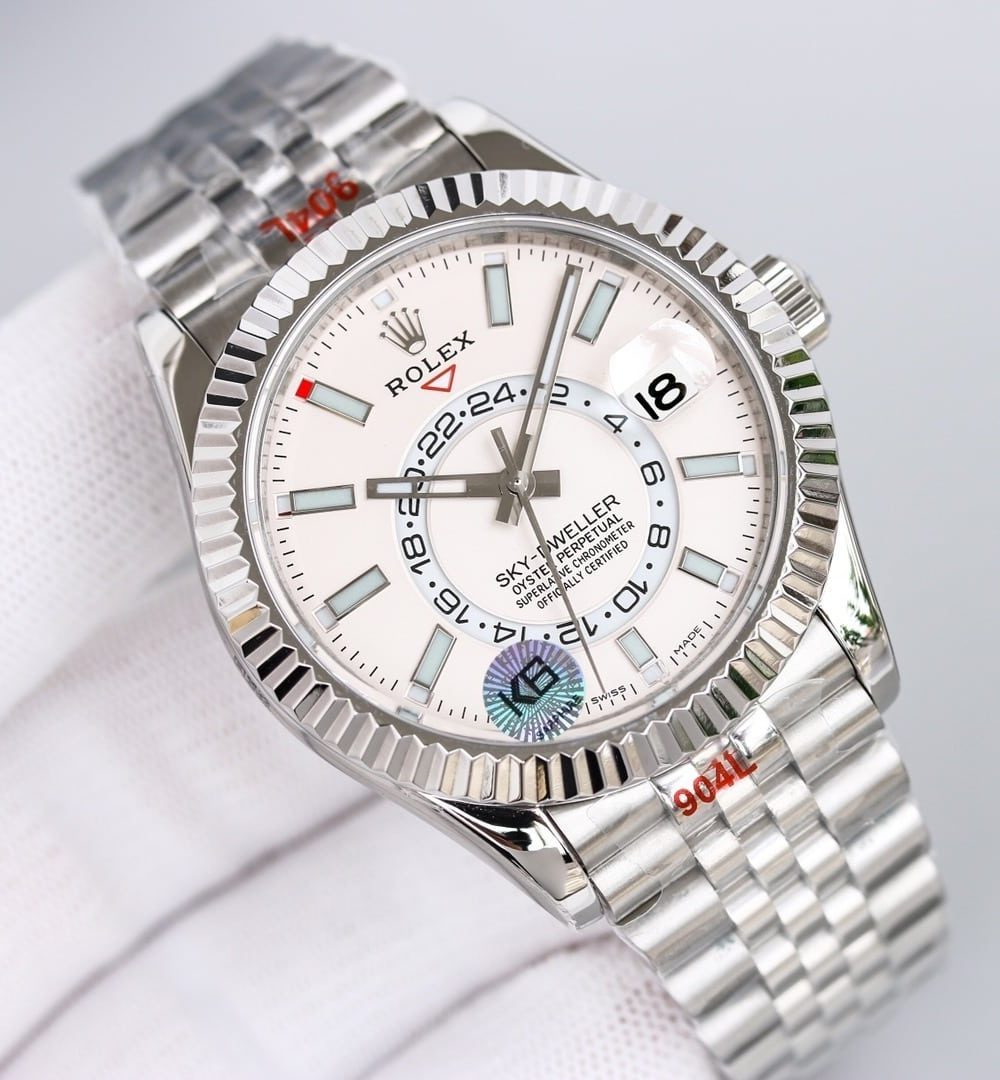 Rolex Sky - Dweller 42mm Silver Toned For Men 326934