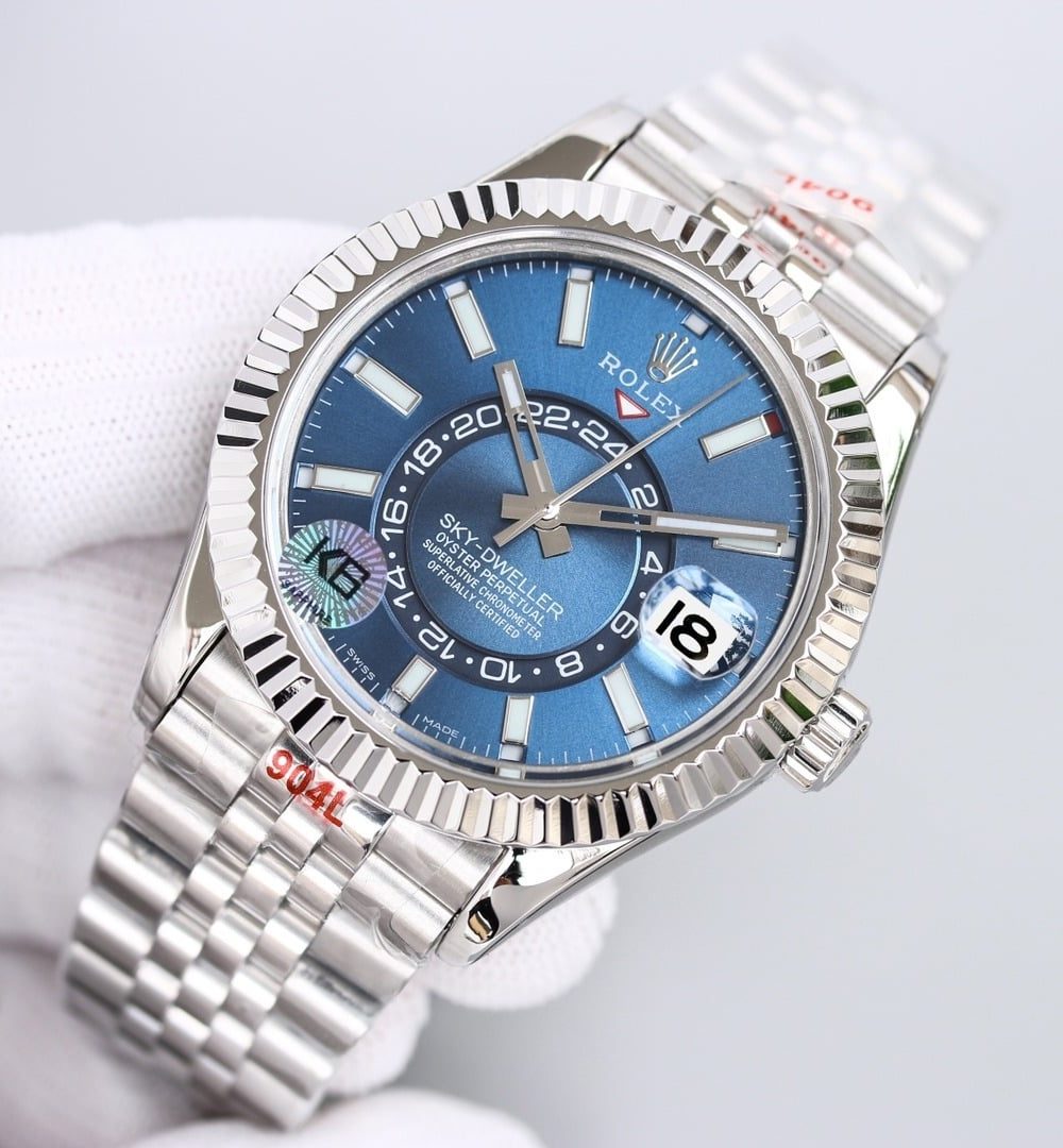 Rolex Sky - Dweller 42mm Silver Toned For Men 326934