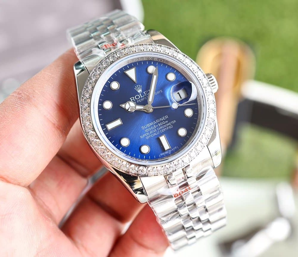 Rolex Submariner Date 41mm Silver Toned For Men