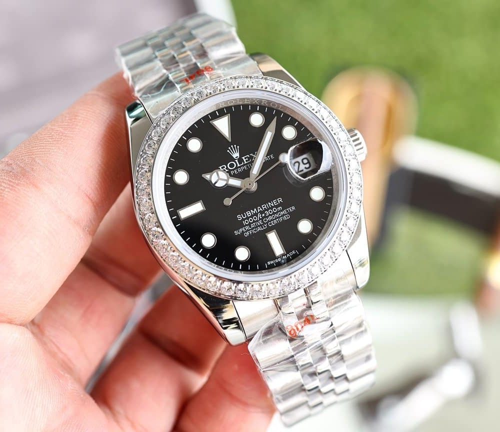 Rolex Submariner Date 41mm Silver Toned For Men