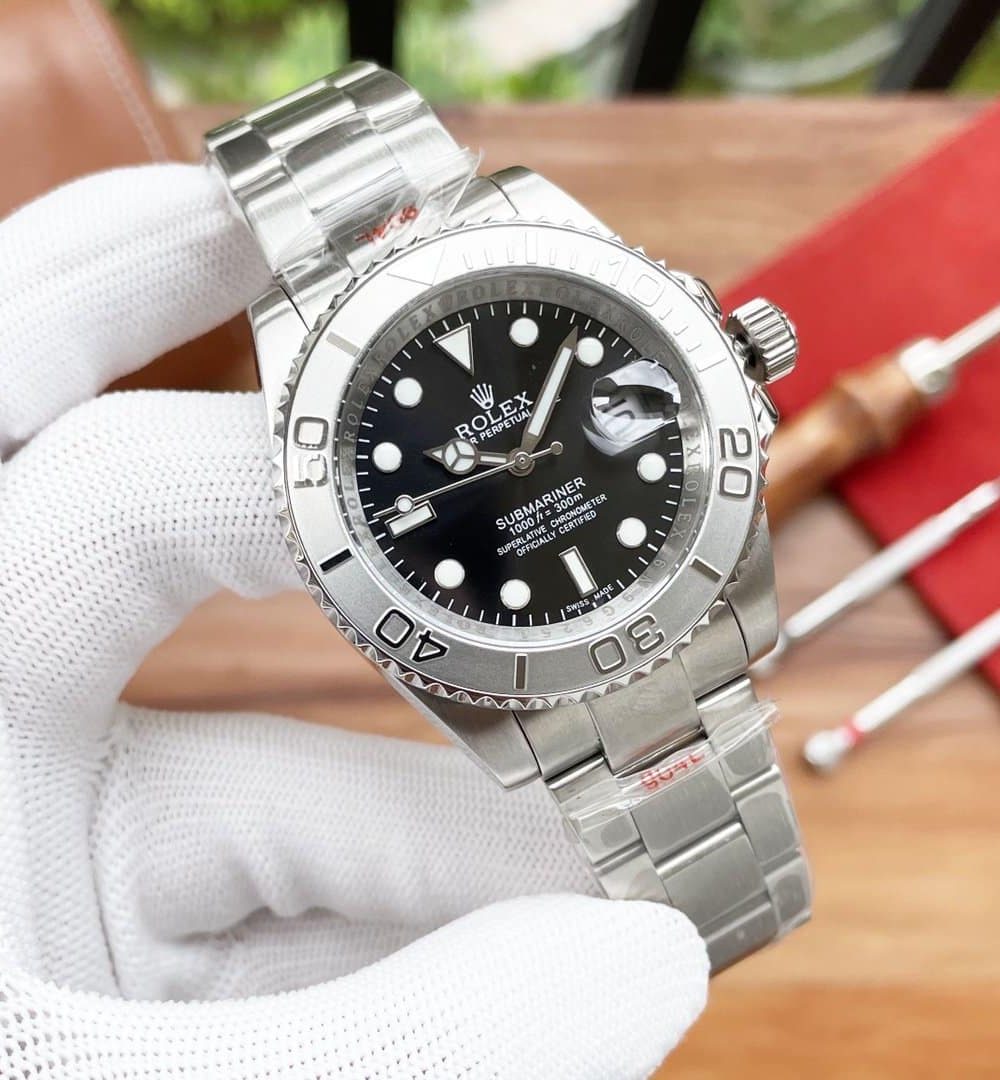 Rolex Submariner Date 41mm Silver Toned For Men