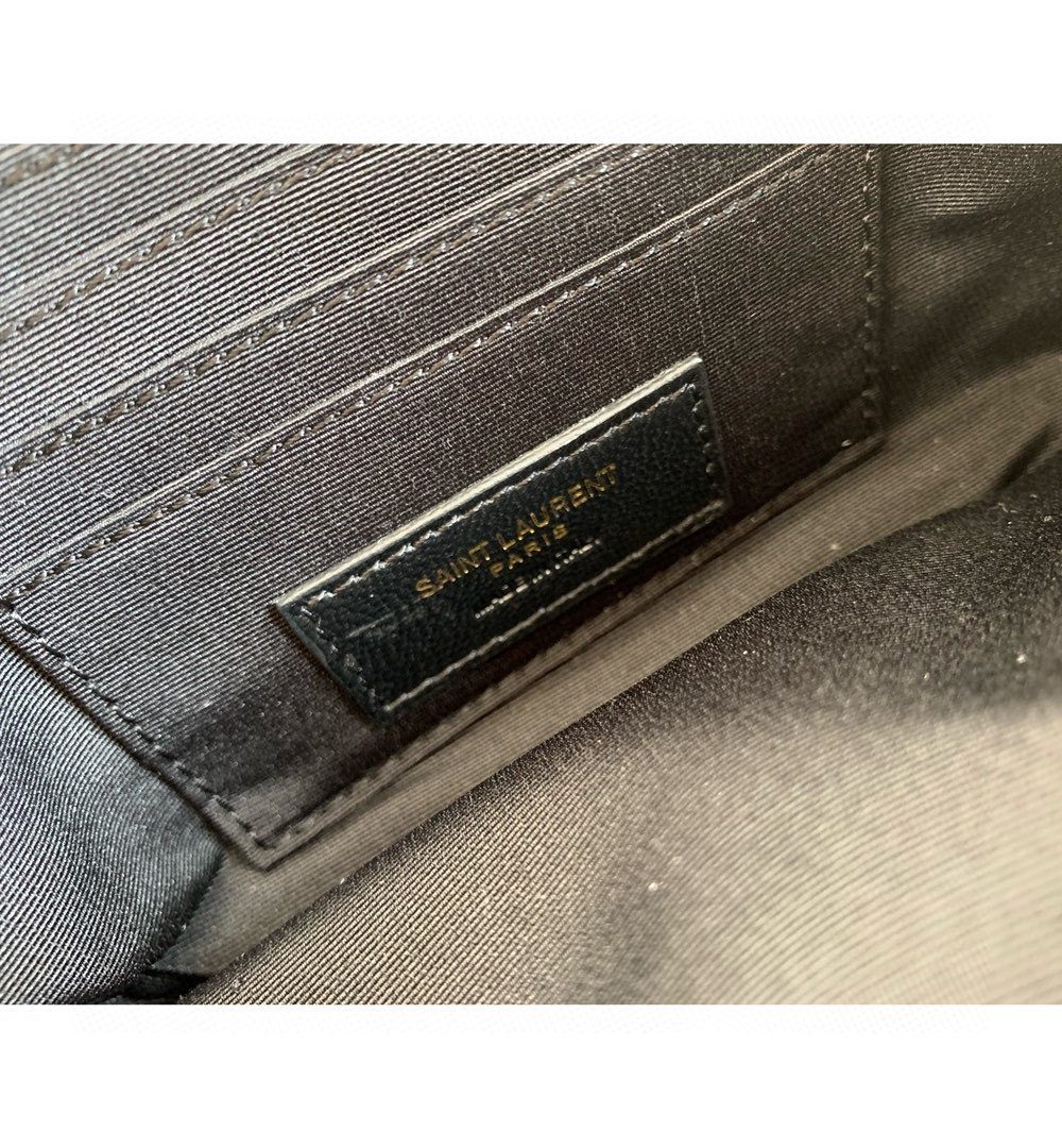 [REP 1:1] Saint Laurent Becky Crossbody Bag Black For Women 7in/18cm YSL P00533588