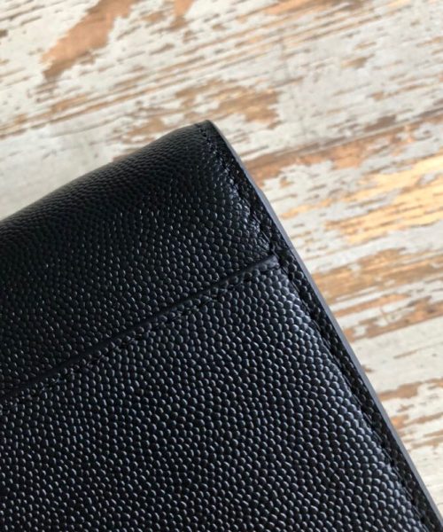 [REP 1:1] Saint Laurent Cassandra Flap-Front Crossbody Bag Black For Women 8.7in/22cm YSL