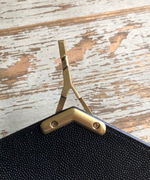 [REP 1:1] Saint Laurent Cassandra Flap-Front Crossbody Bag Black For Women 8.7in/22cm YSL