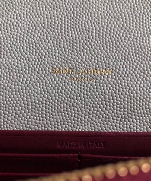 [REP 1:1] Saint Laurent Cassandra Flap-Front Crossbody Bag White For Women 8.7in/22cm YSL