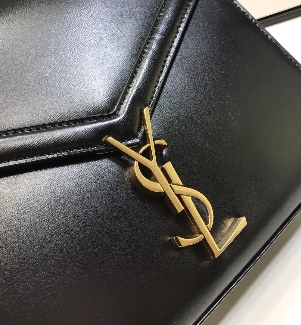 [REP 1:1] Saint Laurent Cassandra Medium Top Handle Bag In Grain Black For Women 9.6in/24.5cm YSL 623931BOW0W1000