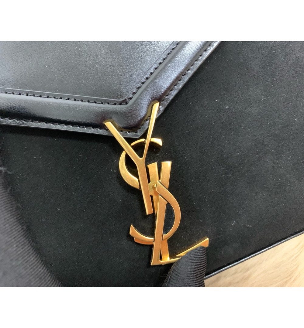 [REP 1:1] Saint Laurent Cassandra Medium Top Handle Bag In Grain Black For Women 9.6in/24.5cm YSL 623931BOW0W1000