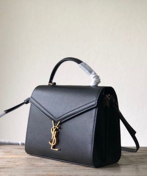 [REP 1:1] Saint Laurent Cassandra Medium Top Handle Bag In Grain De Poudre Embossed Black For Women 9.6in/25cm 623931BOW0W1000