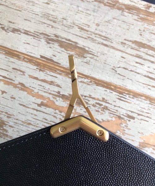 [REP 1:1] Saint Laurent Cassandra Medium Top Handle Bag In Grain De Poudre Embossed Black For Women 9.6in/25cm 623931BOW0W1000