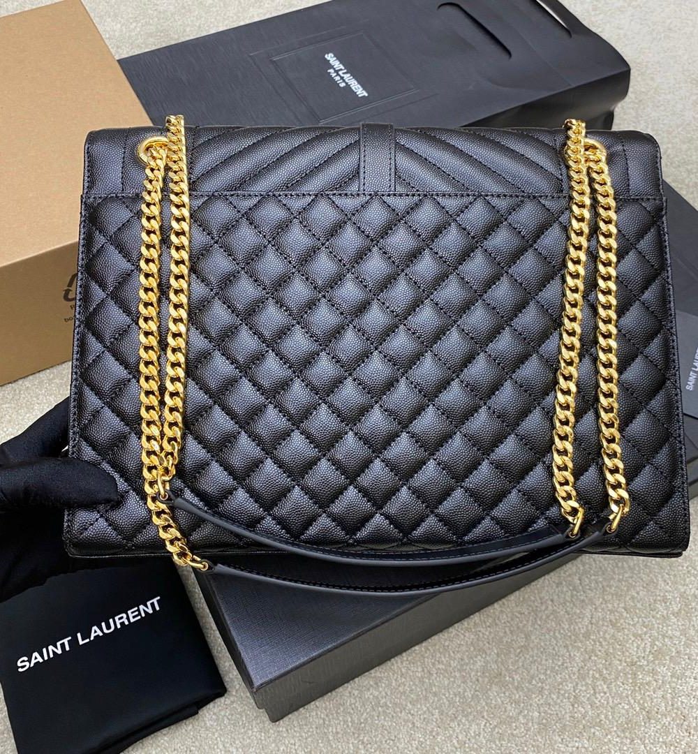 [REP 1:1] Saint Laurent Envelope Large Bag In Mix Matelasse Grain De Poudre Embossed 12.2in/31cm YSL 600166BOW911000