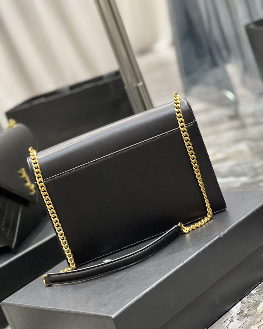 [REP 1:1] Saint Laurent Gaby Chain Bag Black With Gold Hardware For Women 10.4in/27cm YSL 6688641EL071000