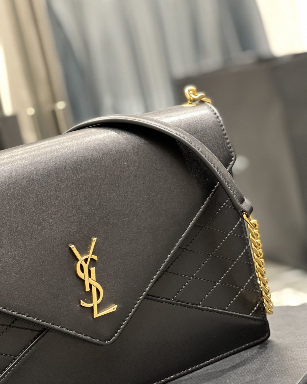 [REP 1:1] Saint Laurent Gaby Chain Bag Black With Gold Hardware For Women 10.4in/27cm YSL 6688641EL071000