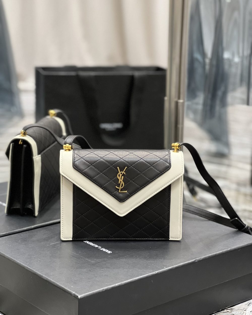 [REP 1:1] Saint Laurent Gaby Mini Satchel Black For Women, Women's Bags 7.9in/20cm YSL