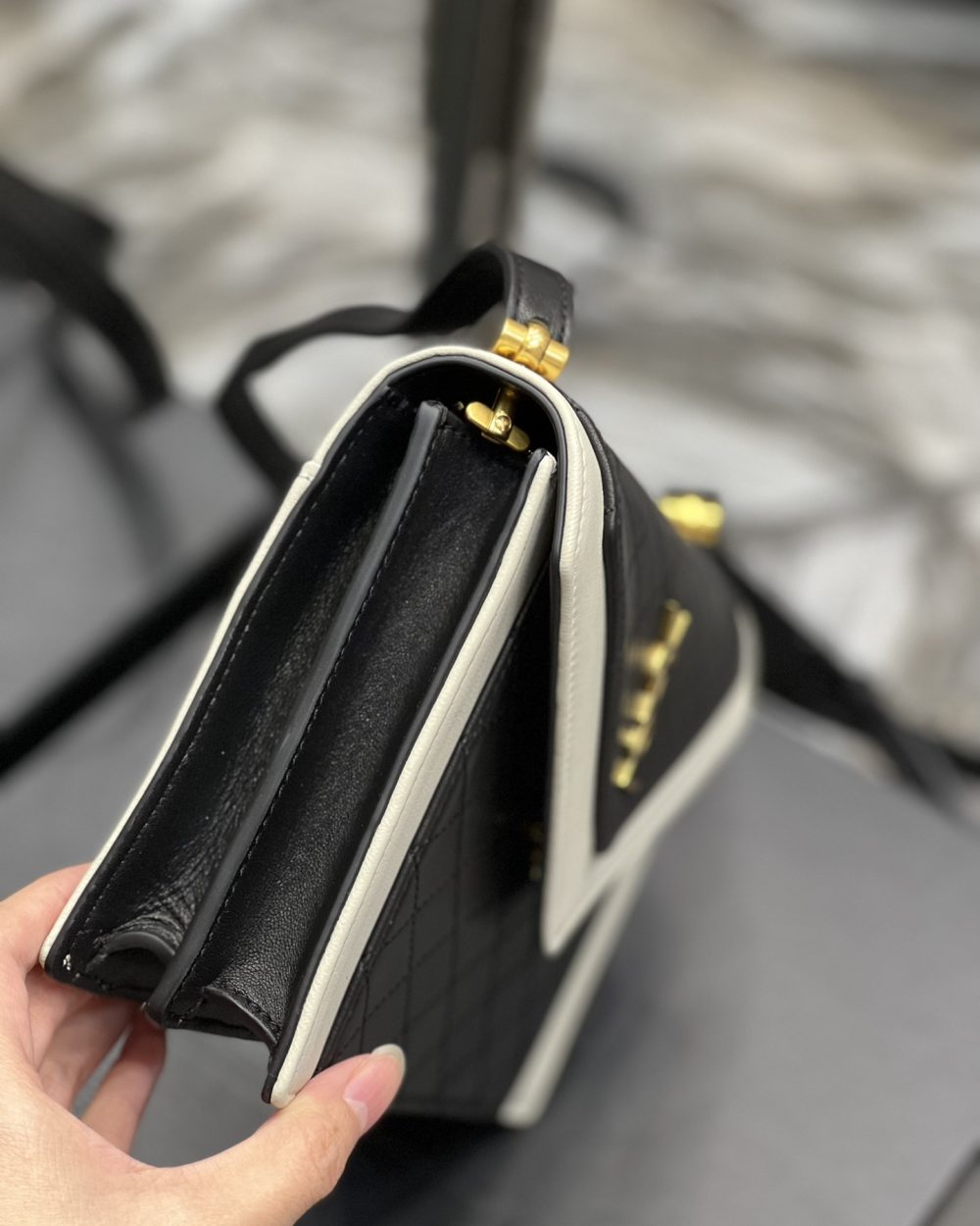 [REP 1:1] Saint Laurent Gaby Mini Satchel Black For Women, Women's Bags 7.9in/20cm YSL