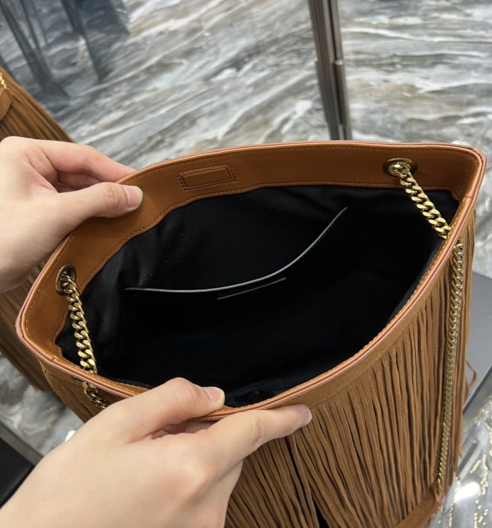 [REP 1:1] Saint Laurent Grace Ladies Tassel Brown For Women, Women's Bags 13.8in/35cm YSL‎