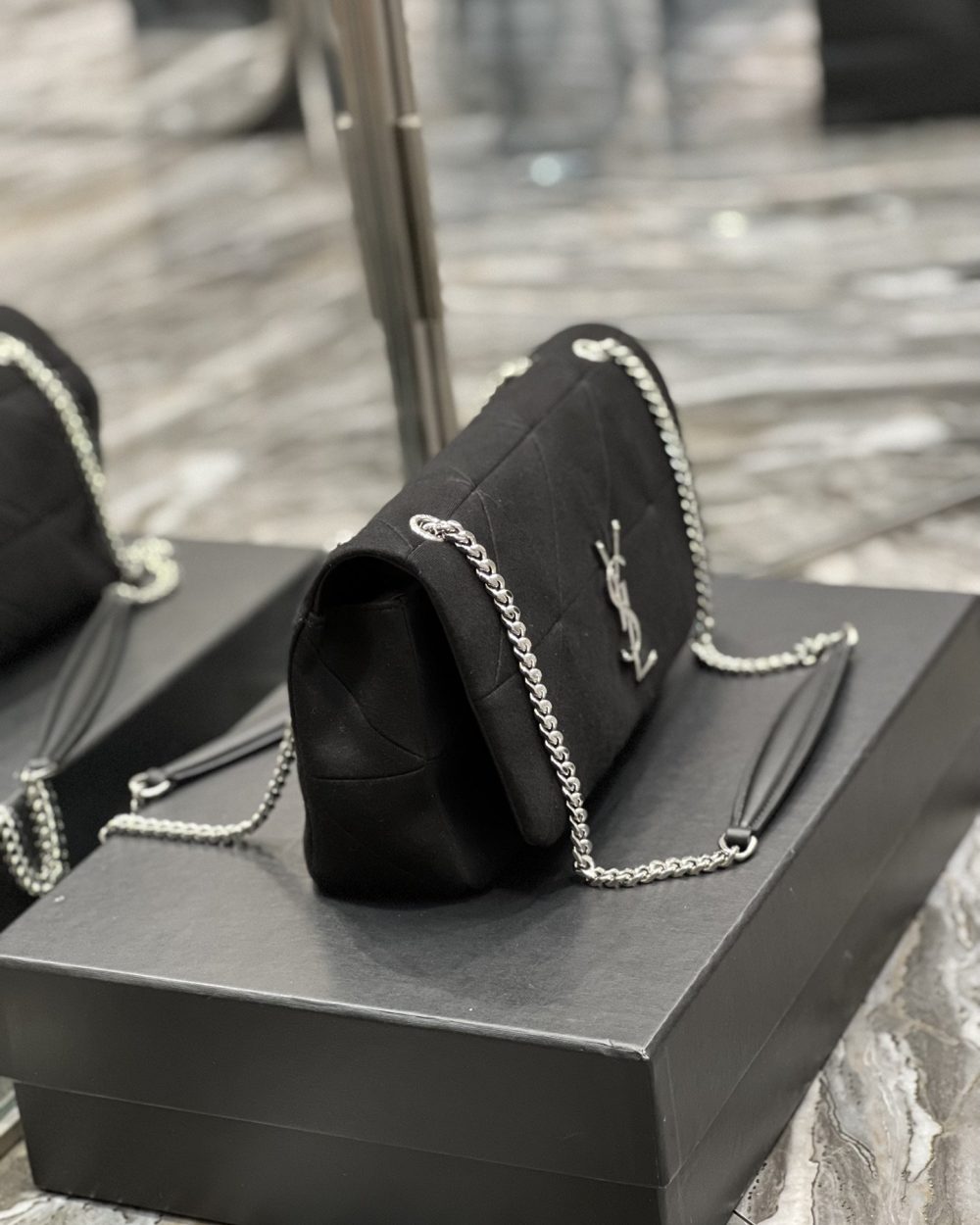 [REP 1:1] Saint Laurent Jamie Medium Chain Bag Black  For Women, Women's Bags 9.4in/24cm YSL