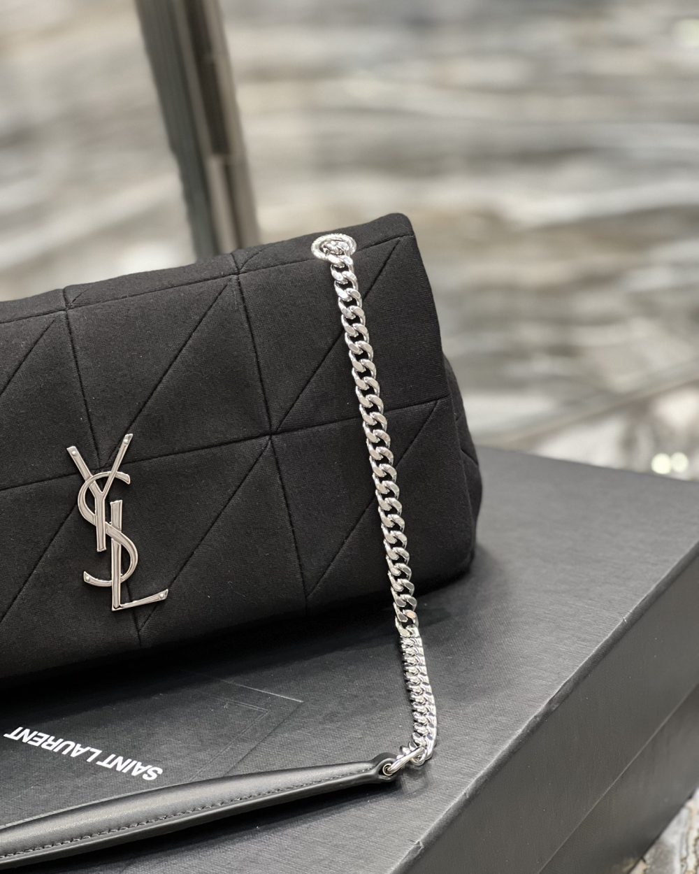[REP 1:1] Saint Laurent Jamie Medium Chain Bag Black  For Women, Women's Bags 9.4in/24cm YSL