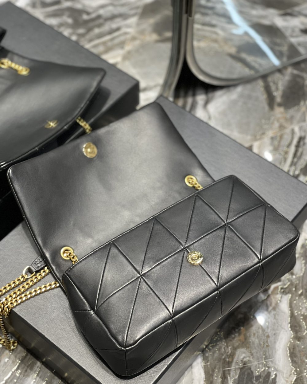 [REP 1:1] Saint Laurent Jamie Medium Chain Bag Black For Women, Women's Bags 9.8in/25cm YSL