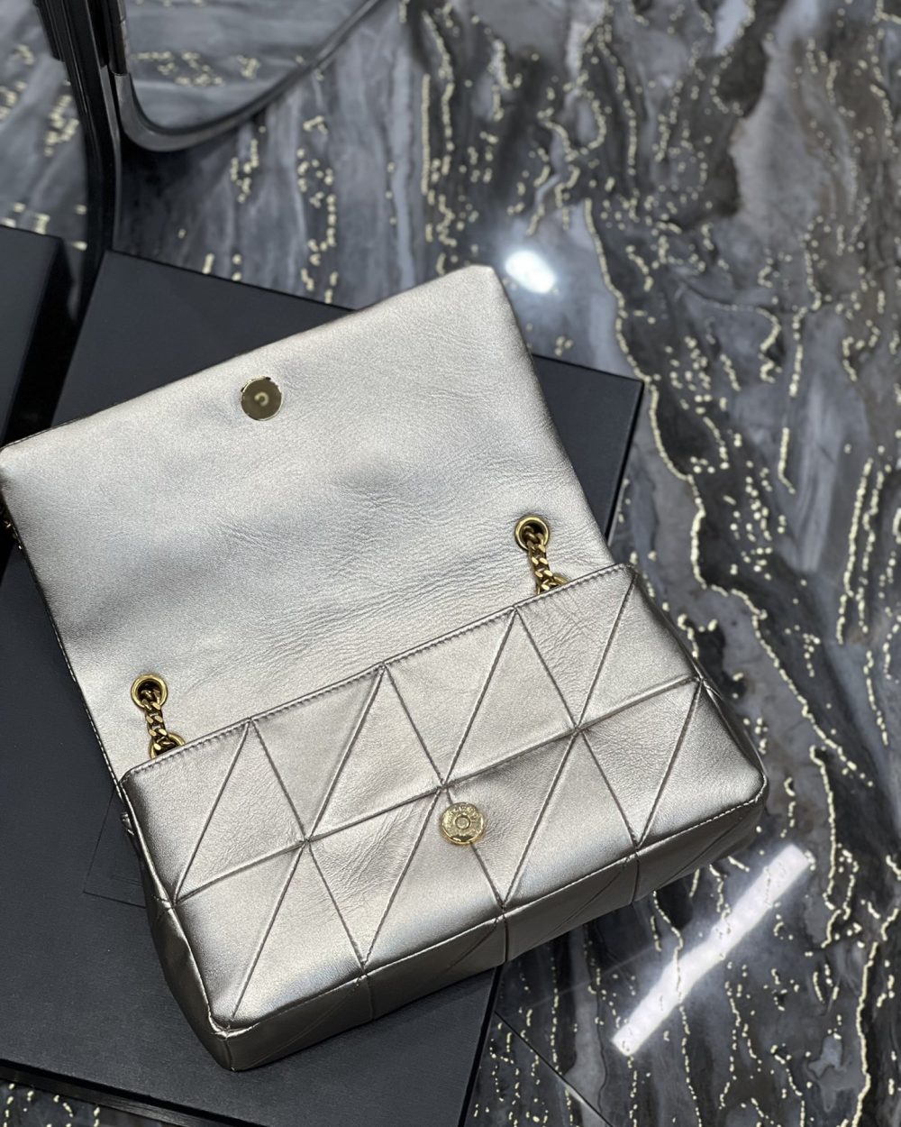 [REP 1:1] Saint Laurent Jamie Medium Chain Bag Gold For Women, Women's Bags 9.8in/25cm YSL