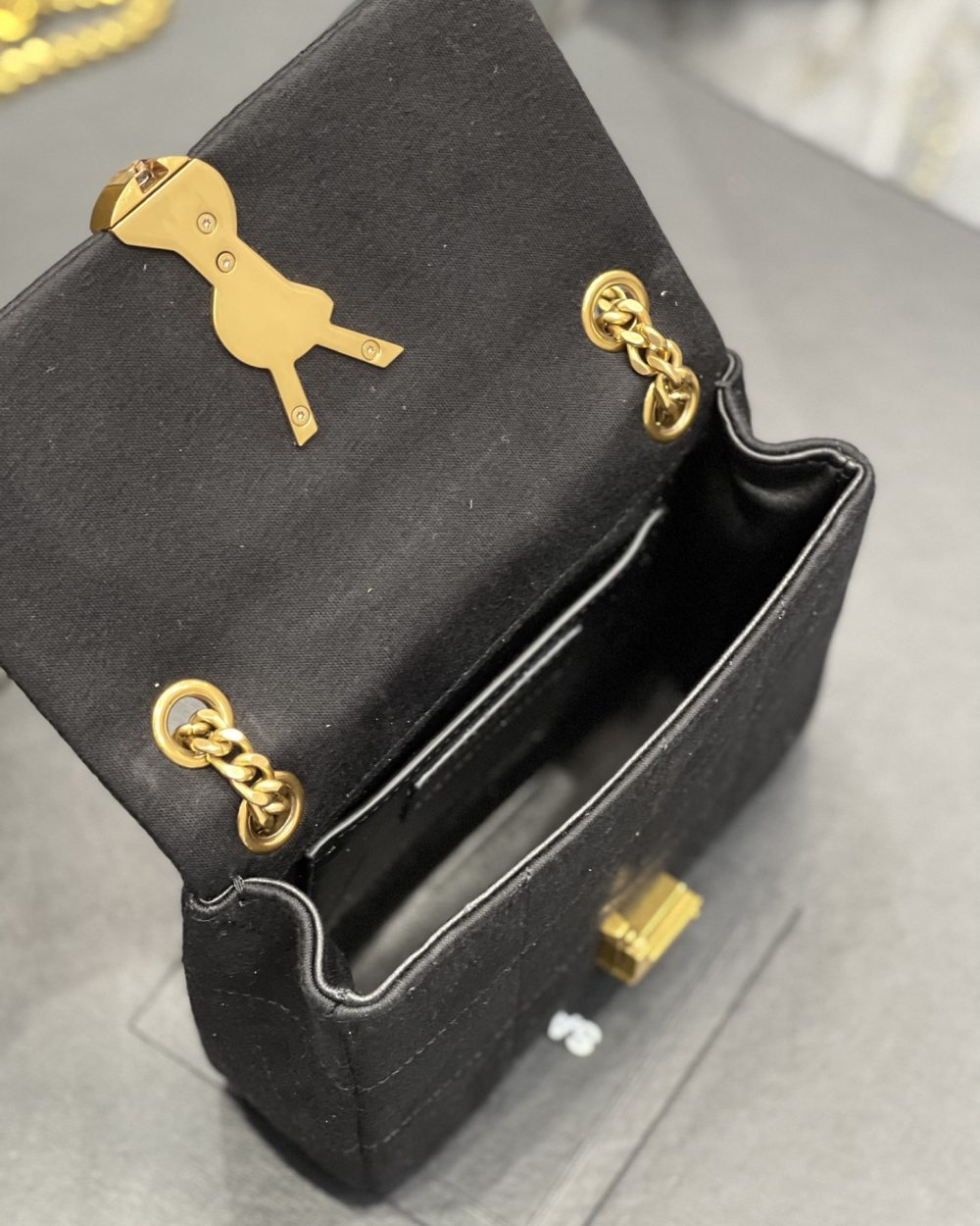[REP 1:1] Saint Laurent Jamie Mini Chain Bag Black For Women, Women's Bags 6.9in/17.5cm YSL 6981622F9271000