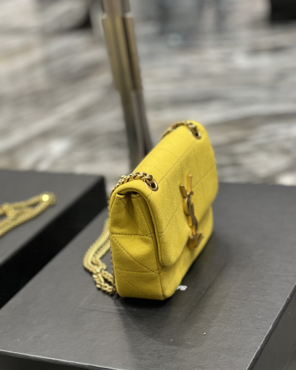 [REP 1:1] Saint Laurent Jamie Mini Chain Bag Yellow For Women, Women's Bags 6.9in/17.5cm YSL