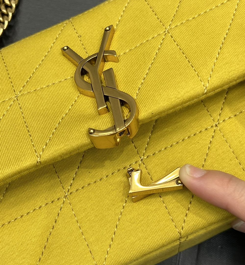 [REP 1:1] Saint Laurent Jamie Mini Chain Bag Yellow For Women, Women's Bags 6.9in/17.5cm YSL