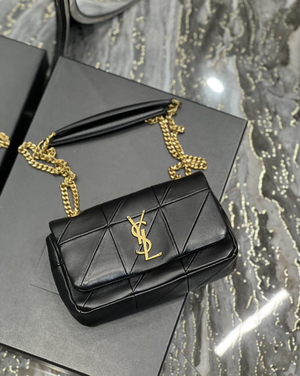[REP 1:1] Saint Laurent Jamie Small Chain  Bag Black For Women, Women's Bags 7.8in/20cm YSL