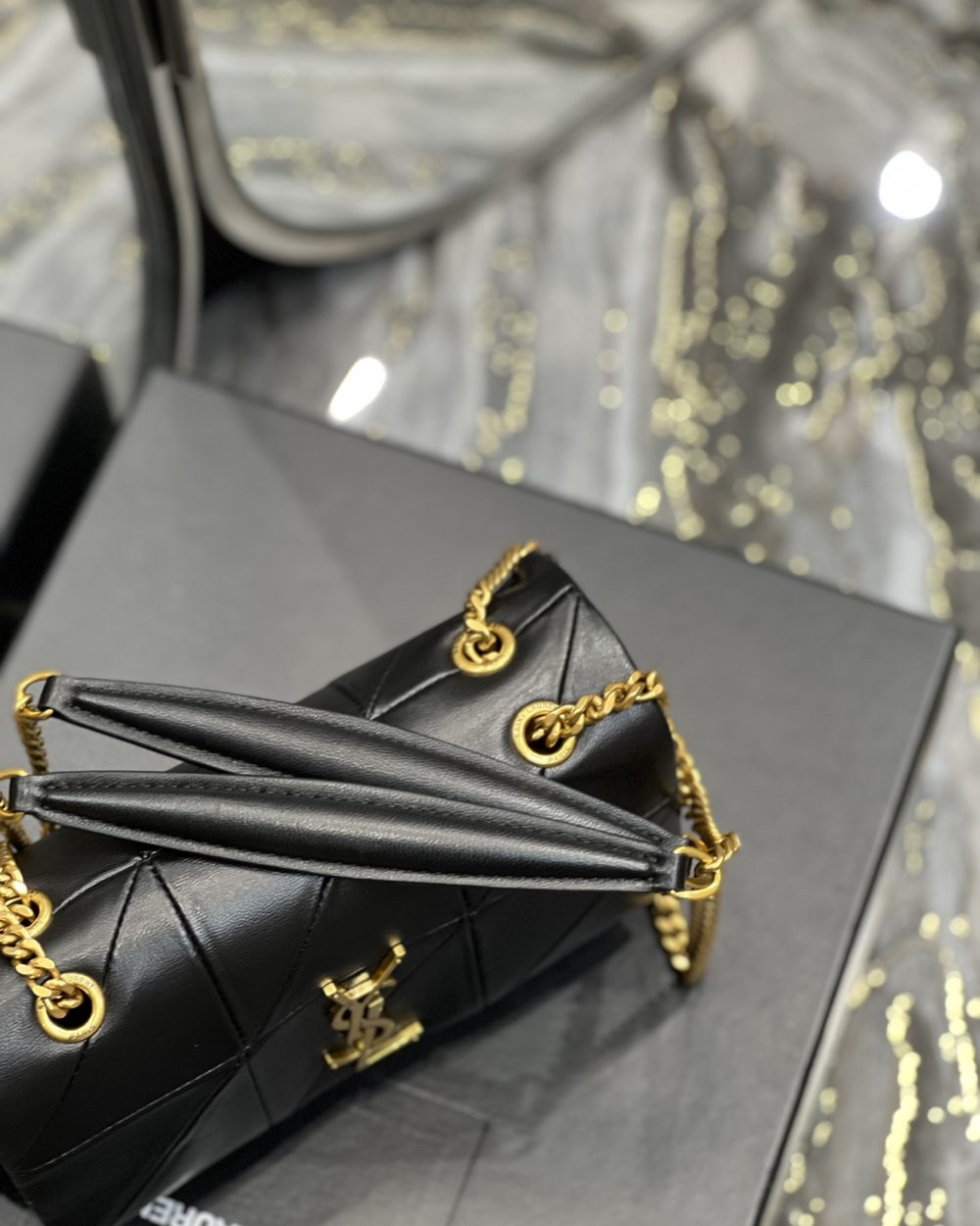 [REP 1:1] Saint Laurent Jamie Small Chain  Bag Black For Women, Women's Bags 7.8in/20cm YSL