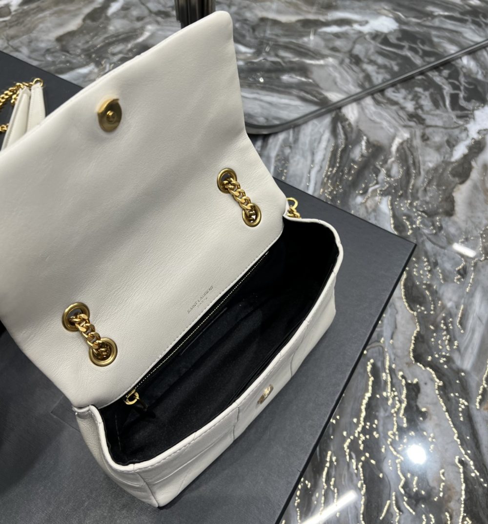 [REP 1:1] Saint Laurent Jamie Small Chain Bag White For Women, Women's Bags 7.8in/20cm YSL