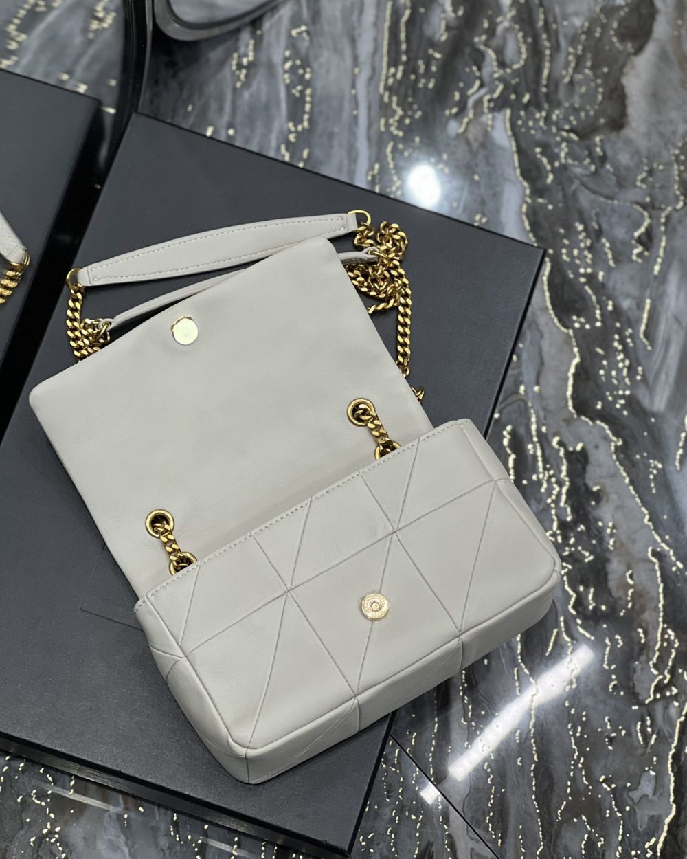 [REP 1:1] Saint Laurent Jamie Small Chain Bag White For Women, Women's Bags 7.8in/20cm YSL