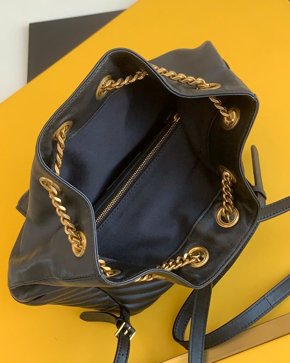 [REP 1:1] Saint Laurent Joe Backpack In Monogram With Bronze-Toned Hardware Black For Women 11.5in/22cm YSL 6726091EL071000