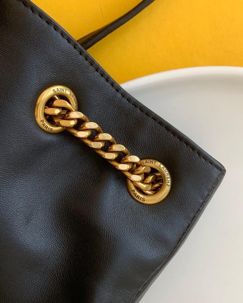 [REP 1:1] Saint Laurent Joe Backpack In Monogram With Bronze-Toned Hardware Black For Women 11.5in/22cm YSL 6726091EL071000