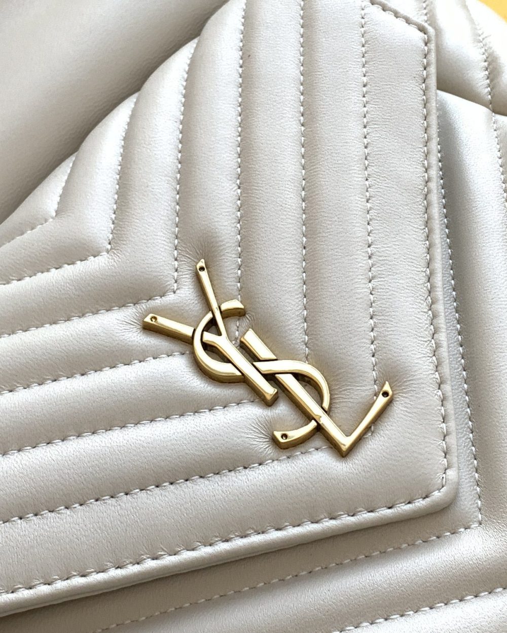 [REP 1:1] Saint Laurent Joe Backpack In Monogram With Bronze-Toned Hardware White For Women 11.5in/22cm YSL 6726091EL079207
