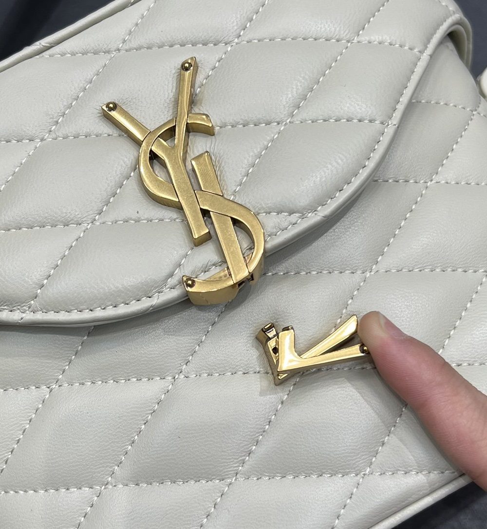 [REP 1:1] Saint Laurent June Box Bag White For Women, Women's Bags 7.5in/19cm YSL