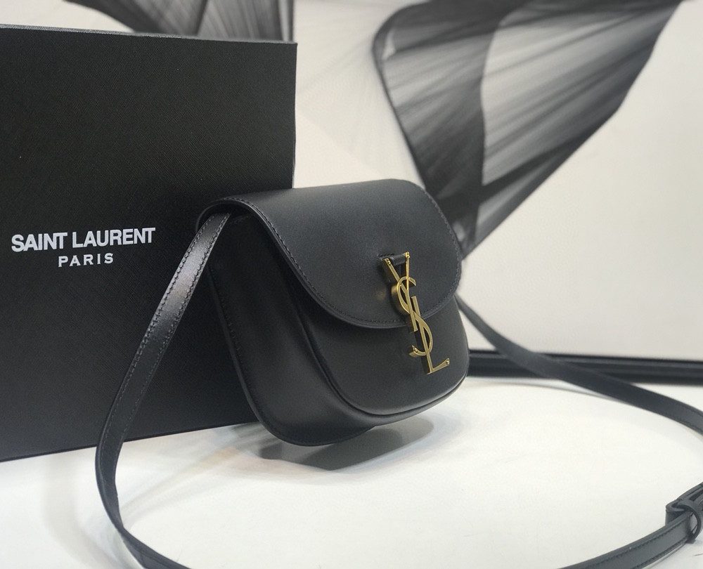 [REP 1:1] Saint Laurent Kaia Medium Shoulder Bag Black For Women 8.5in/22cm YSL P00483797