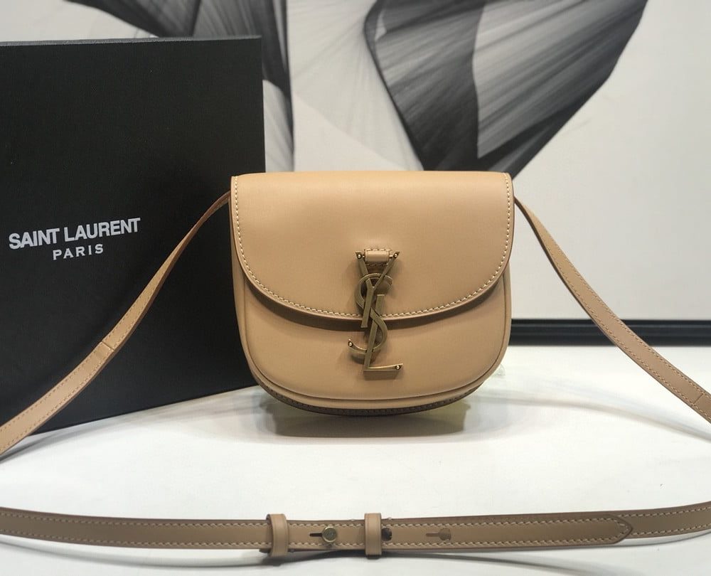 [REP 1:1] Saint Laurent Kaia Medium Shoulder Bag Brown For Women 18cm YSL