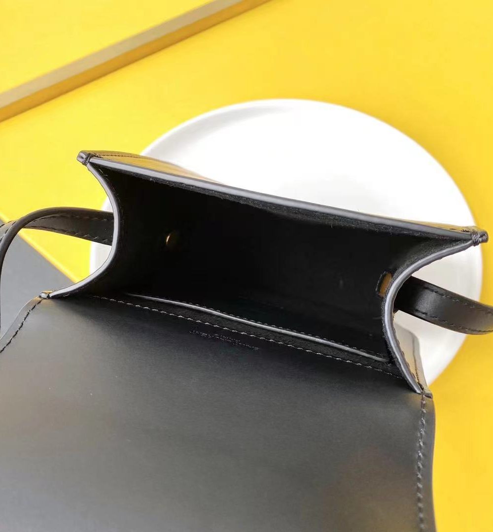 [REP 1:1] Saint Laurent Kaia North/South Satchel Bag In Vegetable Tanned Black Material With Gold Hardware For Women 6.6in/18cm YSL 668809BWR0W1000